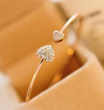 Crystal Double Heart Bow