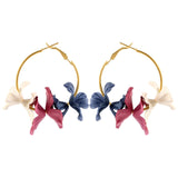 Fashion Fabric Flower Drop